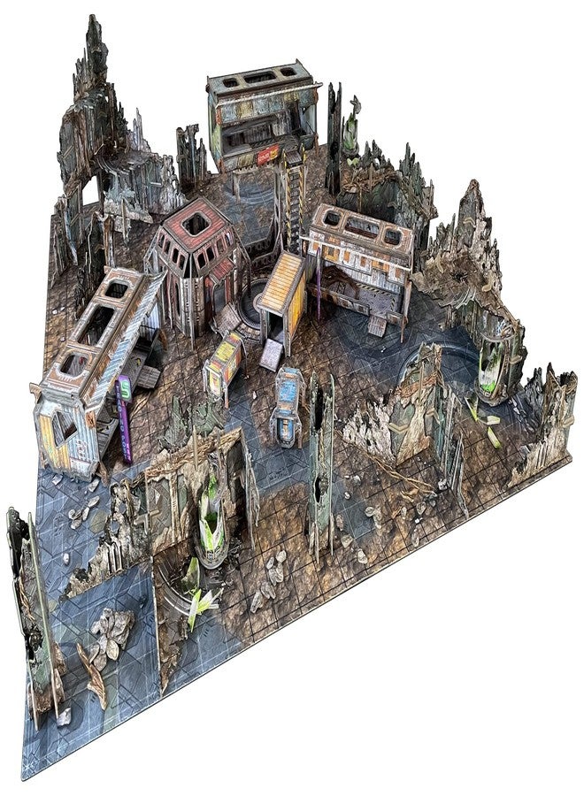 Battle Systems - Modular Tabletop 3D Gaming Sci-Fi Terrain - Perfect for 28mm-35mm Miniatures and Figures - No Painting Required - Science Fiction Aliens 40K Wargame (Trader Encampment) - Image 2